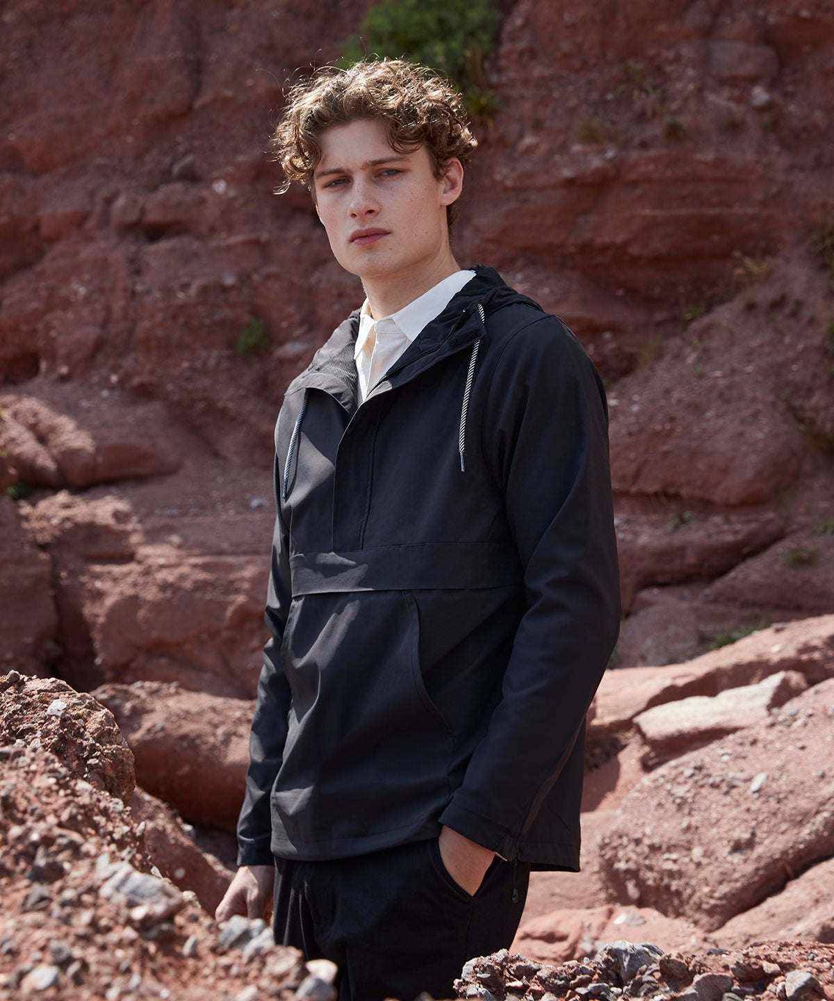 Pullover half-zip jacket