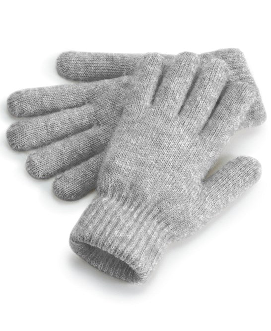 Ribbed-Cuff Gloves
