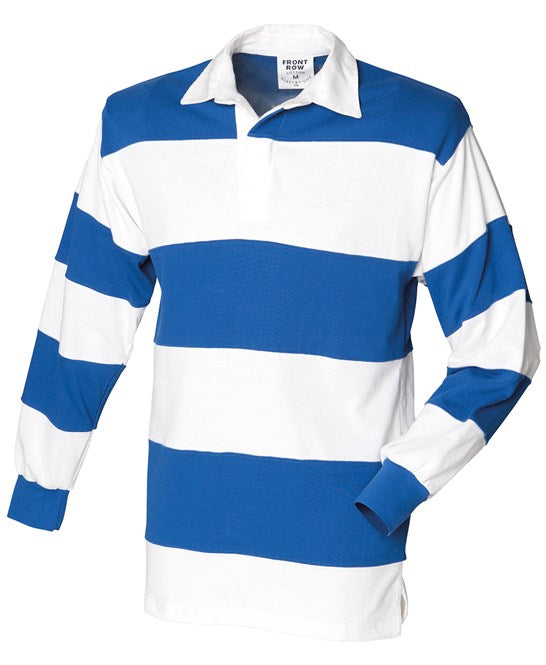 FRO8M Sewn Stripe Long Sleeve Rugby Shirt