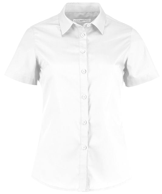 Women's poplin shirt short sleeve