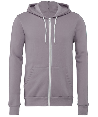 Unisex polycotton fleece full-zip hoodie