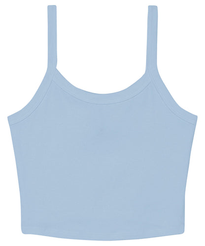 Women’s micro rib spaghetti strap tank