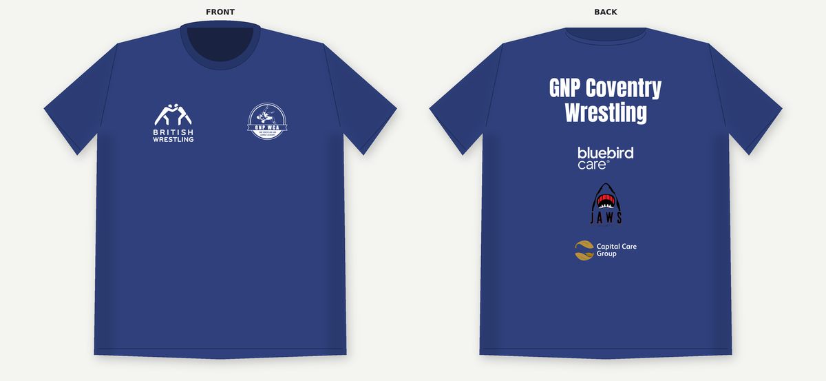 GNP Blue Wrestling T-Shirt - Adult