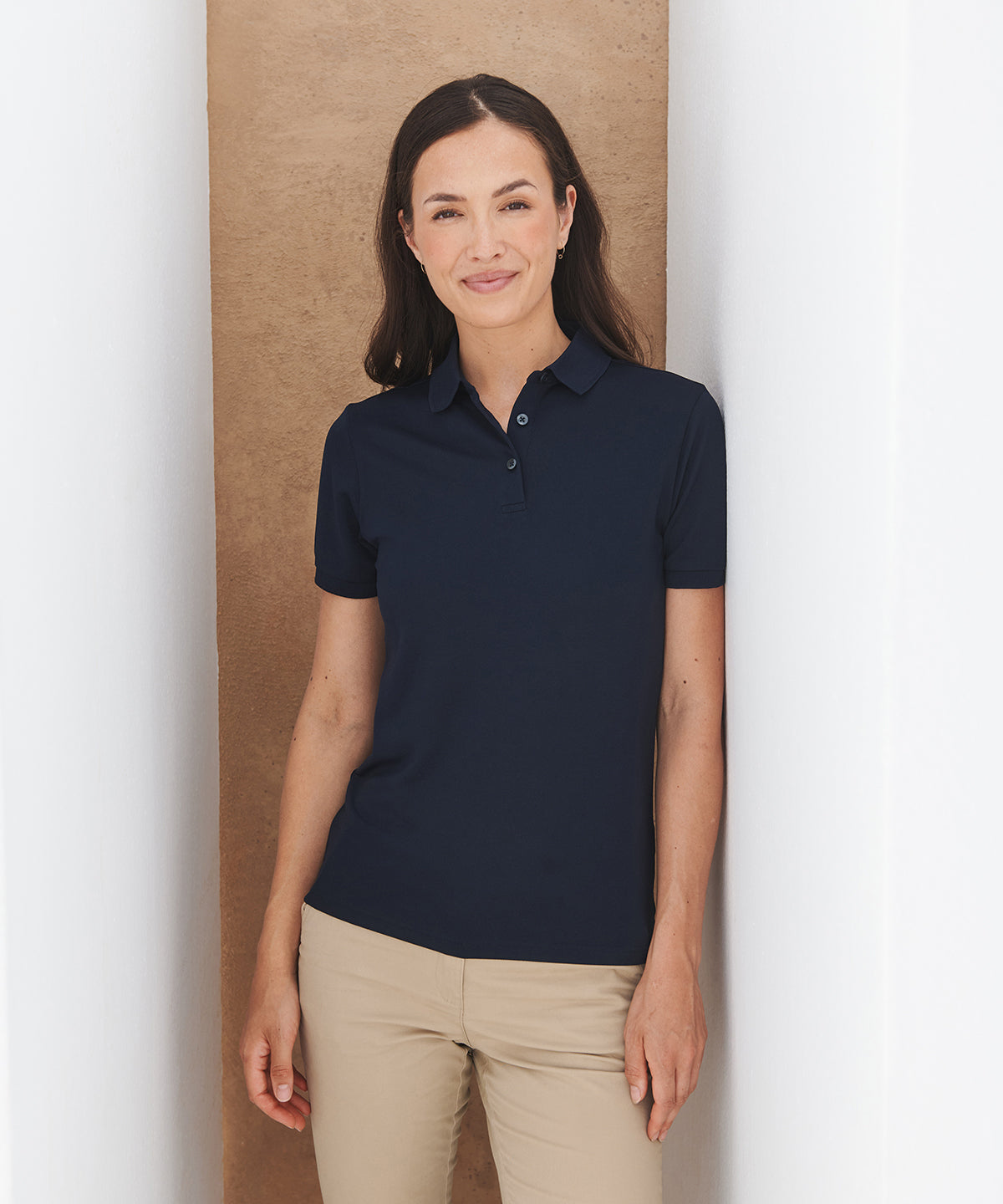 Women’s recycled polyester polo shirt